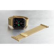 Torrii Milanese Loop Band - стоманена, неръждаема каишка за Apple Watch 42мм, 44мм, 45мм (златист)