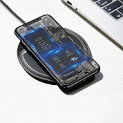 Baseus Foldable Multifunction Wireless Charger (WXZD-01) - поставка (пад) за безжично зареждане с технология за бързо зареждане за Qi съвместими устройства (черен) 5