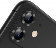 Baseus Alloy Protection Ring Lens Film (SGAPIPH61S-AJT01) - предпазни стъклени лещи за камерата на iPhone 11 (черен) 3