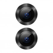 Baseus Alloy Protection Ring Lens Film (SGAPIPH61S-AJT01) - предпазни стъклени лещи за камерата на iPhone 11 (черен)