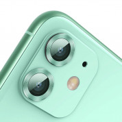 Baseus Alloy Protection Ring Lens Film (SGAPIPH61S-AJT06)- предпазни стъклени лещи за камерата на iPhone 11 (зелен) 3