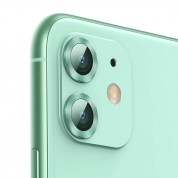 Baseus Alloy Protection Ring Lens Film (SGAPIPH61S-AJT06)- предпазни стъклени лещи за камерата на iPhone 11 (зелен) 1