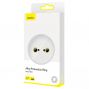 Baseus Alloy Protection Ring Lens Film (SGAPIPH61S-AJT0Y) - предпазни стъклени лещи за камерата на iPhone 11 (жълт) 6