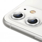 Baseus Alloy Protection Ring Lens Film (SGAPIPH61S-AJT0S) - предпазни стъклени лещи за камерата на iPhone 11 (сребрист) 2