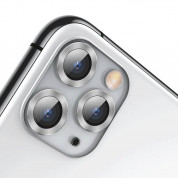 Baseus Alloy Protection Ring Lens Film (SGAPIPH58S-AJT0S) - предпазни стъклени лещи за камерата на iPhone 11 Pro, iPhone 11 Pro Max (сребрист) 3