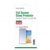 4smarts Second Glass Curved 3D - калено стъклено защитно покритие с извити ръбове за целия дисплей на Huawei P40 Pro (черен-прозрачен) 1