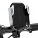 Baseus Armor Motorcycle Phone Holder (SUKJA-0S) - универсална поставка за колело и мотоциклет за мобилни телефони (сребрист) 4