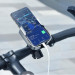 Baseus Armor Motorcycle Phone Holder (SUKJA-0S) - универсална поставка за колело и мотоциклет за мобилни телефони (сребрист) 17