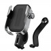 Baseus Armor Motorcycle Phone Holder (SUKJA-0S) - универсална поставка за колело и мотоциклет за мобилни телефони (сребрист) 1