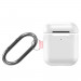 Baseus Lets Go Silica Gel Case - силиконов калъф с карабинер за Apple Airpods & Apple Airpods 2 (бял) 1