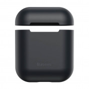 Baseus Super Thin Silica Gel Case for Apple Airpods & Apple Airpods 2 (black) 3