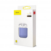 Baseus Super Thin Silica Gel Case for Apple Airpods & Apple Airpods 2 (purple) 6