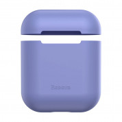 Baseus Super Thin Silica Gel Case for Apple Airpods & Apple Airpods 2 (purple) 3