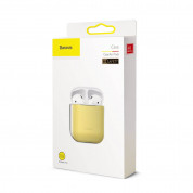 Baseus Super Thin Silica Gel Case for Apple Airpods & Apple Airpods 2 (yellow) 6