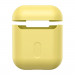 Baseus Super Thin Silica Gel Case - силиконов калъф за Apple Airpods & Apple Airpods 2 (жълт) 5