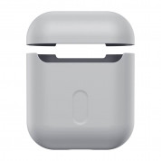 Baseus Super Thin Silica Gel Case - силиконов калъф за Apple Airpods & Apple Airpods 2 (сив) 4