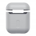 Baseus Super Thin Silica Gel Case - силиконов калъф за Apple Airpods & Apple Airpods 2 (сив) 5