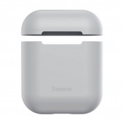 Baseus Super Thin Silica Gel Case - силиконов калъф за Apple Airpods & Apple Airpods 2 (сив) 3