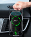Baseus Milky Way Wireless Charger Car Vent Mount - поставка за радиатора на кола с безжично зареждане за Qi съвместими смартфони (черен) 10