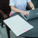 Baseus Lets Go Traction Laptop Sleeve (LBQY-A24) - кожен калъф за MacBook Pro 13, MacBook Air 13 и лаптопи до 13 инча (бял) 8