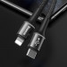 Baseus Halo USB-C to Lightning Cable (CATLGH-01) - USB-C към Lightning кабел за Apple устройства с Lightning порт (100 см) (черен) 5