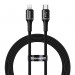 Baseus Halo USB-C to Lightning Cable (CATLGH-01) - USB-C към Lightning кабел за Apple устройства с Lightning порт (100 см) (черен) 1