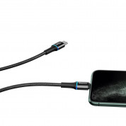 Baseus Halo USB-C to Lightning Cable (CATLGH-01) - USB-C към Lightning кабел за Apple устройства с Lightning порт (100 см) (черен) 3