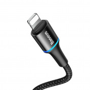 Baseus Halo USB-C to Lightning Cable (CATLGH-01) - USB-C към Lightning кабел за Apple устройства с Lightning порт (100 см) (черен) 2