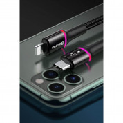 Baseus Halo USB-C to Lightning Cable (CATLGH-01) - USB-C към Lightning кабел за Apple устройства с Lightning порт (100 см) (черен) 7