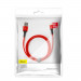 Baseus Halo USB-C Cable 40W (CATGH-G09) - кабел с въжена оплетка за устройства с USB-C порт (100 см) (червен)  6