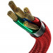 Baseus Halo USB-C Cable 40W (CATGH-G09) - кабел с въжена оплетка за устройства с USB-C порт (100 см) (червен)  4