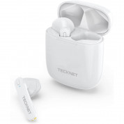 TeckNet EWE01012WA01 TWS Earphones - безжични блутут слушалки с кейс за мобилни устройства (бял)