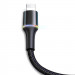 Baseus Halo USB Lightning Cable (CALGH-A01) - Lightning USB кабел за Apple устройства с Lightning порт (50 см) (черен) 4