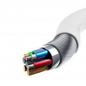 Baseus BMX Mini USB-C to Lightning Cable PD 18W - MFI сертифициран USB-C към Lightning кабел за Apple устройства с Lightning порт (120 см) (бял) 2