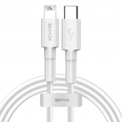 Baseus BMX Mini USB-C to Lightning Cable PD 18W - MFI сертифициран USB-C към Lightning кабел за Apple устройства с Lightning порт (120 см) (бял)