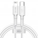 Baseus BMX Mini USB-C to Lightning Cable PD 18W - MFI сертифициран USB-C към Lightning кабел за Apple устройства с Lightning порт (120 см) (бял) 1