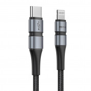 Baseus BMX Double-Deck USB-C to Lightning Cable PD 18W - MFI сертифициран USB-C към Lightning кабел за Apple устройства с Lightning порт (120 см) (черен) 2