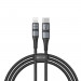 Baseus BMX Double-Deck USB-C to Lightning Cable PD 18W - MFI сертифициран USB-C към Lightning кабел за Apple устройства с Lightning порт (120 см) (черен) 1