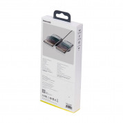 Baseus Simple Pro 2in1 Wireless Charger (WXJK-C01) - двойна поставка (пад) с Fast Charge технология за безжично зареждане за Qi съвместими устройства и Apple Airpods Pro (черен) 7