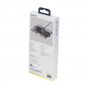 Baseus Simple Pro 2in1 Wireless Charger (WXJK-CA02) - двойна поставка (пад) с Fast Charge технология за безжично зареждане за Qi съвместими устройства и Apple Airpods Pro (прозрачен) 8
