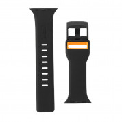 Urban Armor Gear Civilian Strap - изключително здрава силиконова каишка за Apple Watch 42мм, 44мм, 45мм, Ultra 49мм (черен) 2