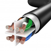 Baseus Ethernet Patchcord Cable RJ45 Cat 6 UTP 1000Mbps (PCWL-G01) - Gigabit Ethernet кабел (100 см) 3