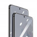 Baseus Full Screen Curved Soft Screen Protector - извито защитно покритие с черна рамка за целия дисплей на Samsung Galaxy S20 (два броя) 4