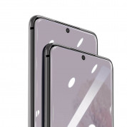 Baseus Full Screen Curved Soft Screen Protector - извито защитно покритие с черна рамка за целия дисплей на Samsung Galaxy S20 Ultra (два броя) 4