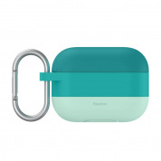 Baseus Cloud Hook Silica Gel Case - силиконов калъф за Apple Airpods Pro (зелен)