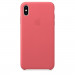 Apple iPhone Leather Case - оригинален кожен кейс (естествена кожа) за iPhone XS Max (розов) 4