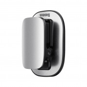 Baseus Platinum Vehicle Eyewear Clip - закачалка със самозалепващо фолио за автомобили и гладки повърхности (сребрист) 1