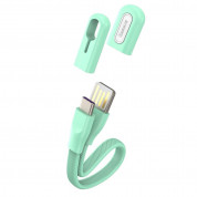 Baseus Bracelet USB-C Cable (CATFH-06A) - кабел за устройства с USB-C порт (22 см) (зелен)  3