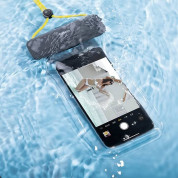 Baseus Lets Go Slip Cover Waterproof Bag - универсален водоустойчив калъф за смартфони до 7.2 инча (сив) 5