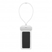 Baseus Lets Go Slip Cover Waterproof Bag - универсален водоустойчив калъф за смартфони до 7.2 инча (бял)